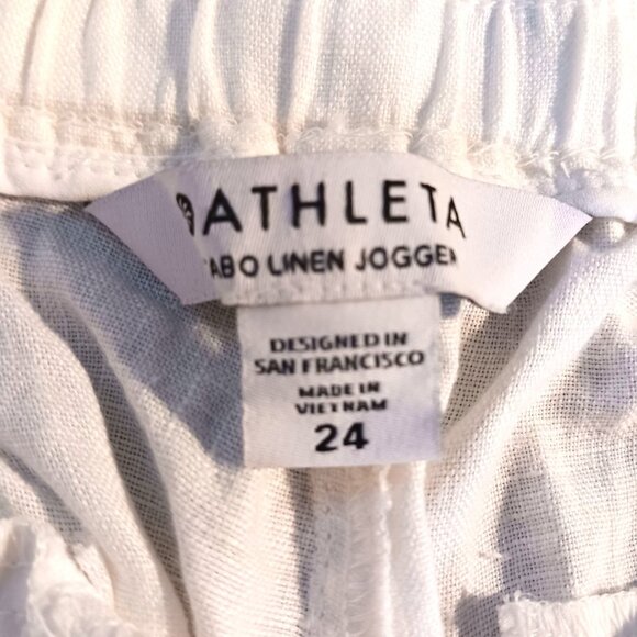 NEW Athleta Cabo Linen Jogger Mid-Rise Semi-Fitted 100% Linen Plus Size 24 - Picture 12 of 12